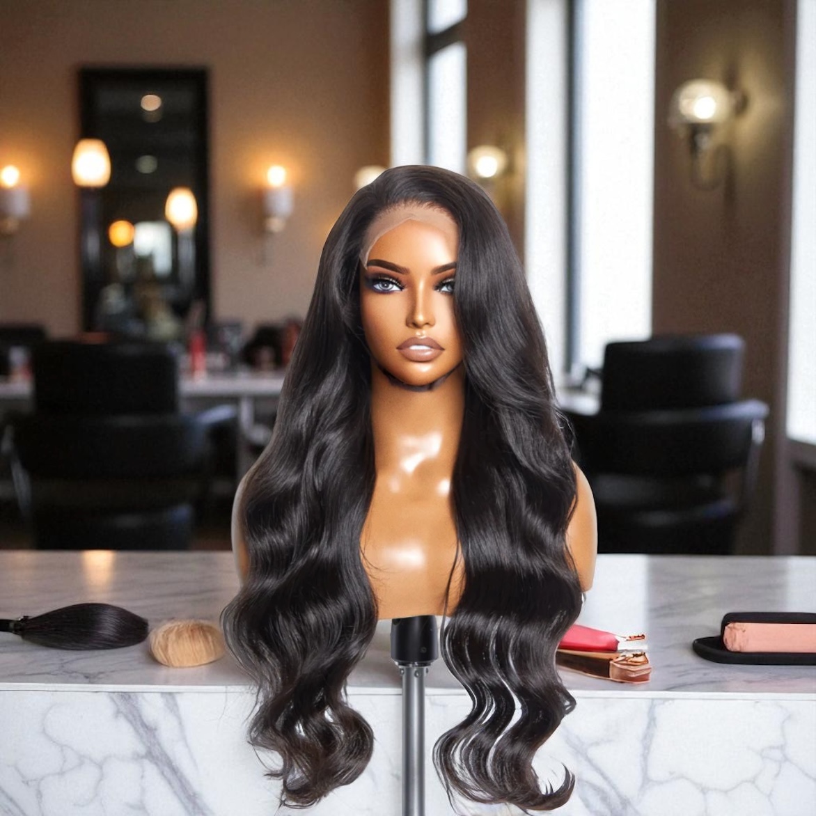 Photoroom_20250911_214127 HD Lace Full Frontal Wig - Image 1