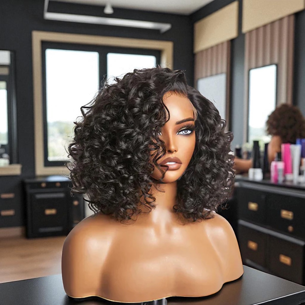 Photoroom_20250911_222437 Bouncy Left C Part Loose Wave Glueless HD Lace Wig - Image 1